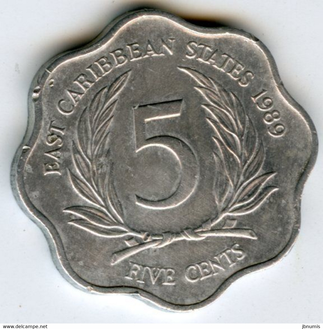 Caraïbes Orientales East Caribbean 5 Cents 1989 KM 12 - Ostkaribischer Staaten