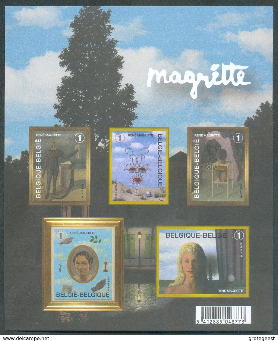 09047 Magritte Bloc-feuillet NON DENTELE, édition Limitée En 2008 Thème Peinture - 15568 - Sonstige & Ohne Zuordnung