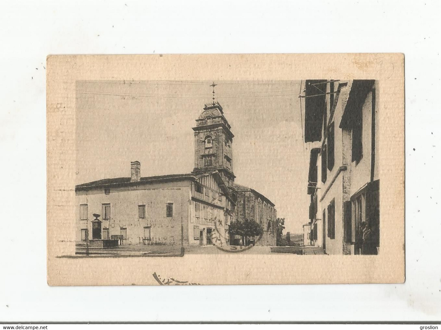 URRUGNE 102 LA PLACE ET L'EGLISE 1932 - Urrugne