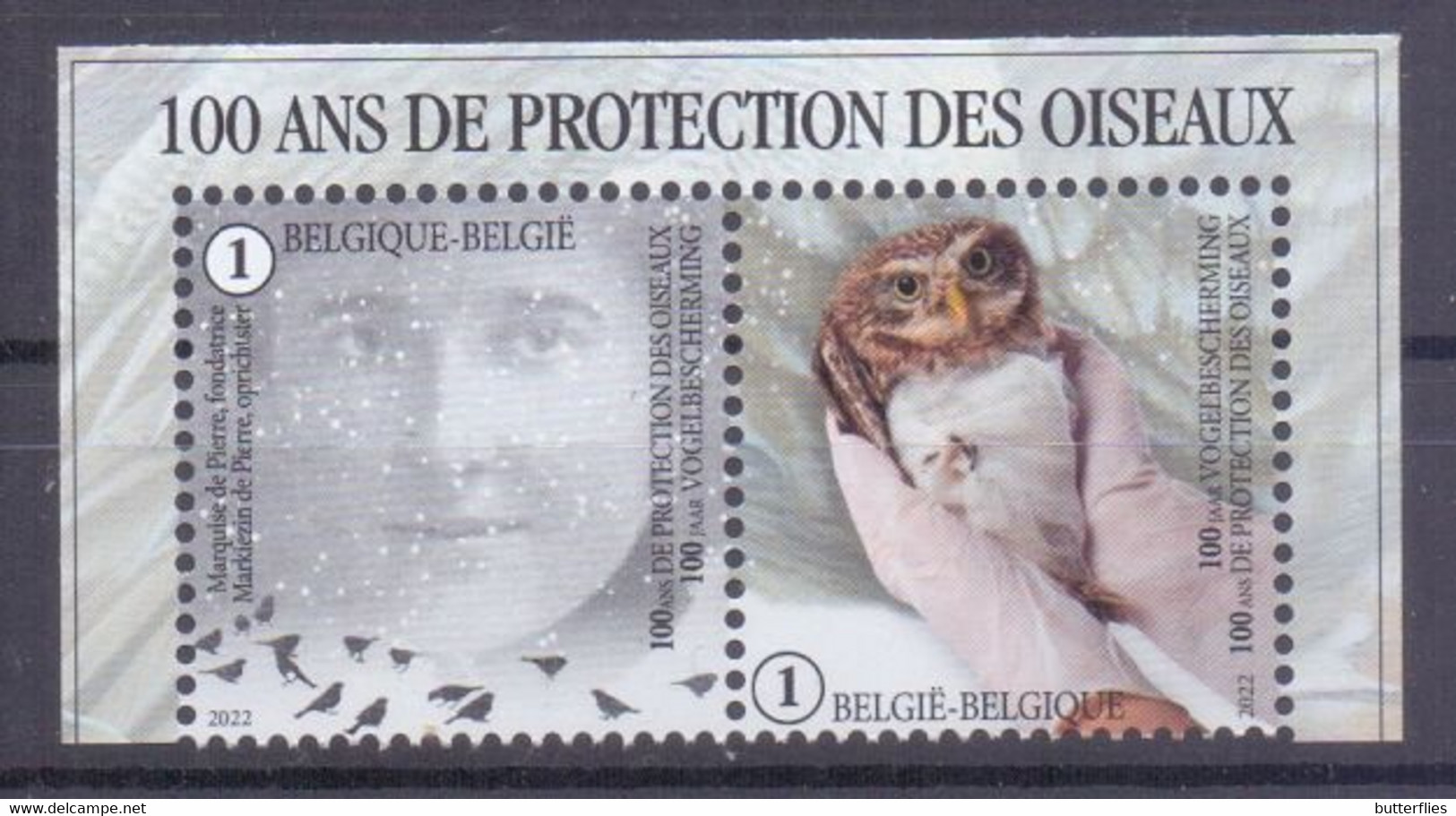 Belgie - 2022 ** 100 Jaar Vogelbescherming  ** - Unused Stamps