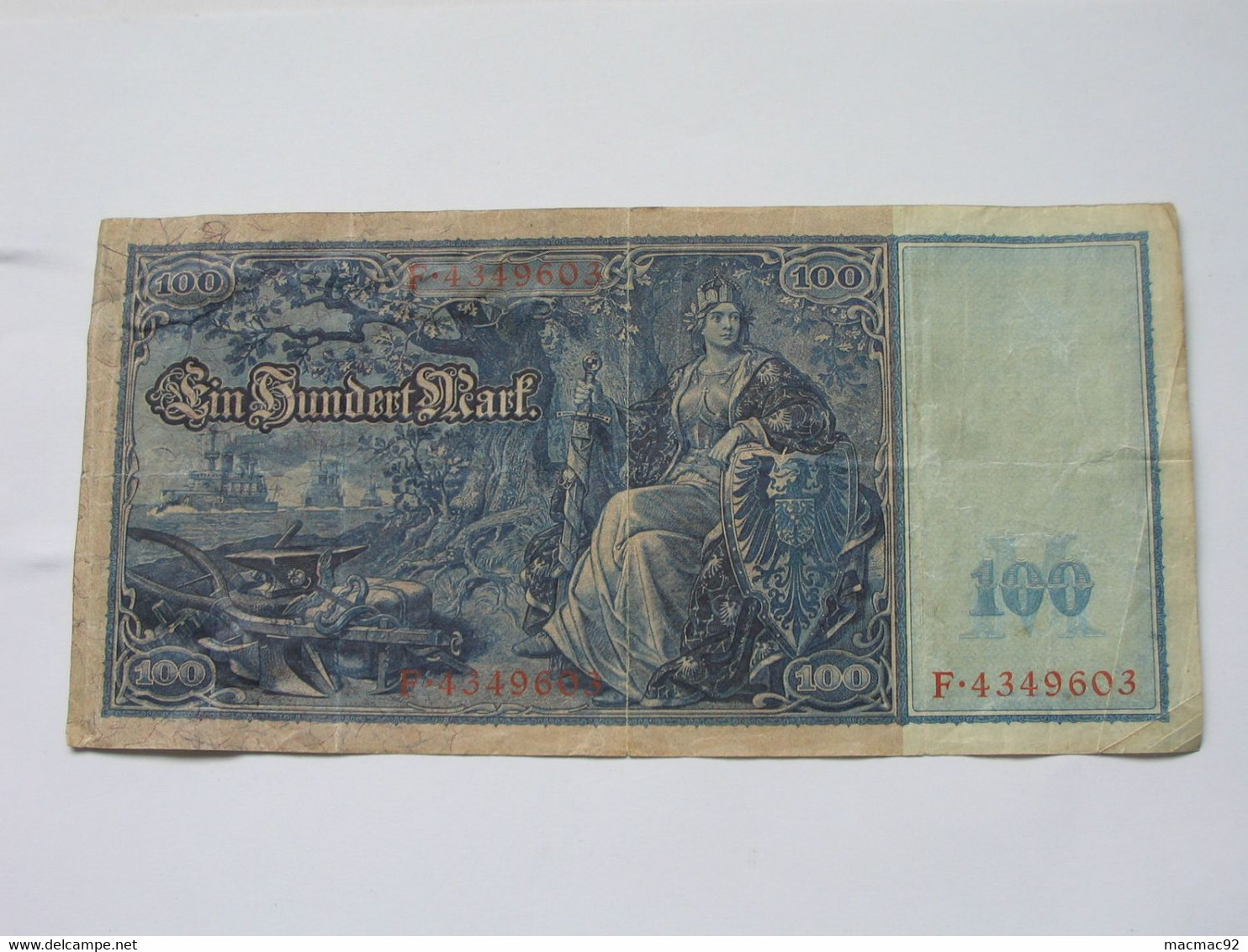 100 EINHUNDERT  Mark - Berlin 1910  Reichsbanknote - Germany **** EN ACHAT IMMEDIAT **** - 100 Mark