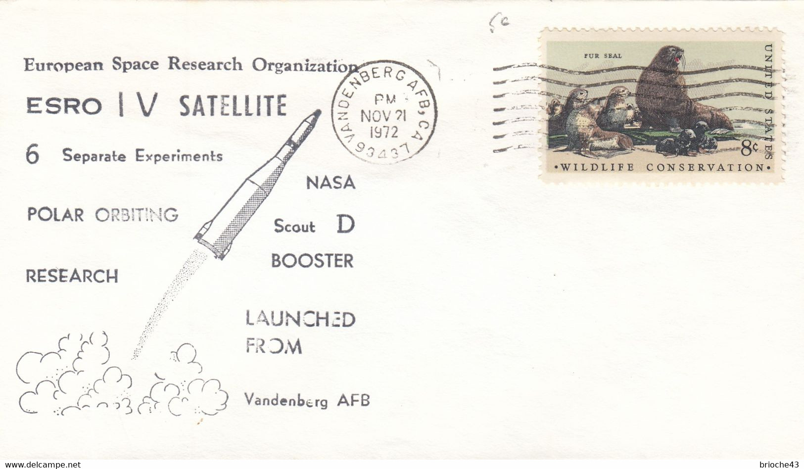 ESRO IV SATELLITE - 6 SEPARATE EXPERIMENTS -  VANDENBERG AFB NOV 21.1972   /1 - Other & Unclassified