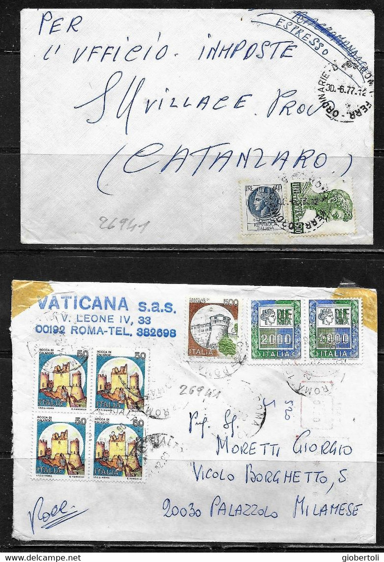 Italia/Italy/Italie: Lotto Di 6 Documenti Postali, Lot Of 6 Postal Documents. Loto Di 6 Documents Postaux - Lotti E Collezioni