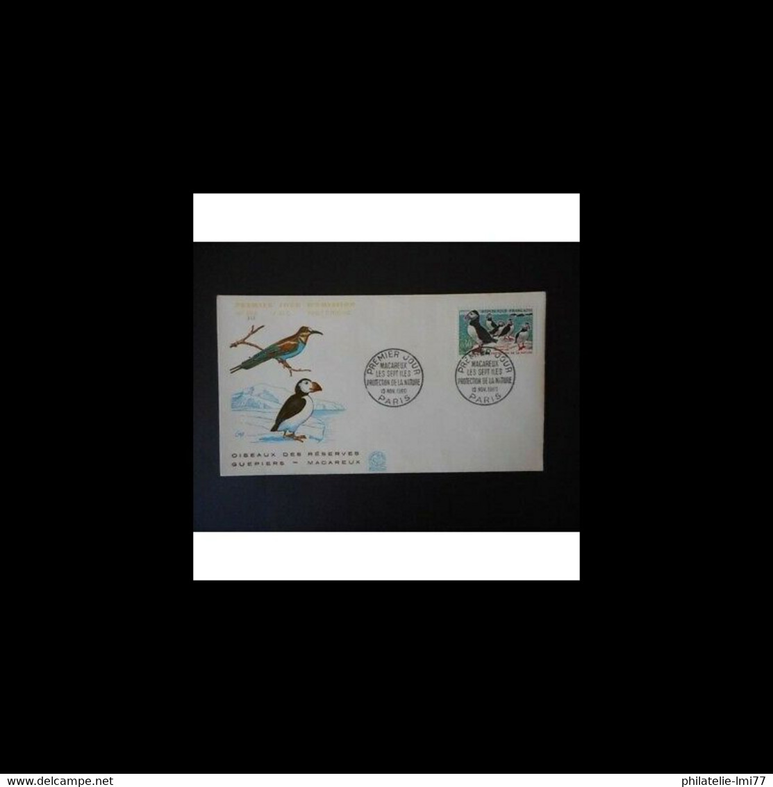 FDC - Les Oiseaux, Le Macareux - Oblit Std Paris 12/11/60 - 1960-1969