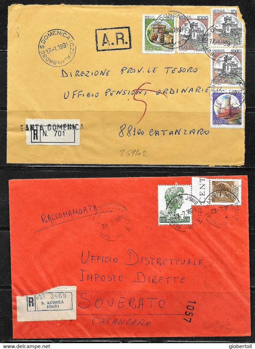 Italia/Italy/Italie: Lotto Di 6 Documenti Postali, Lot Of 6 Postal Documents. Loto Di 6 Documents Postaux - Lotti E Collezioni