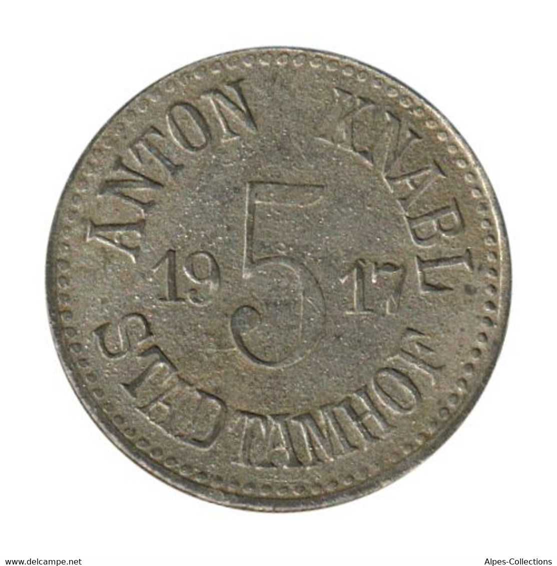 ALLEMAGNE - STADTAMHOF - 05.1 - Monnaie De Nécessité - 5 Pfennig 1917 - Monétaires/De Nécessité