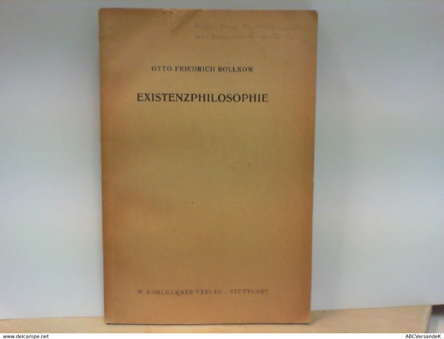 Existenzphilosophie - Teildruck Aus : Systematische Philosophie 2. Auflage Von Nicolai Hartmann - Philosophy