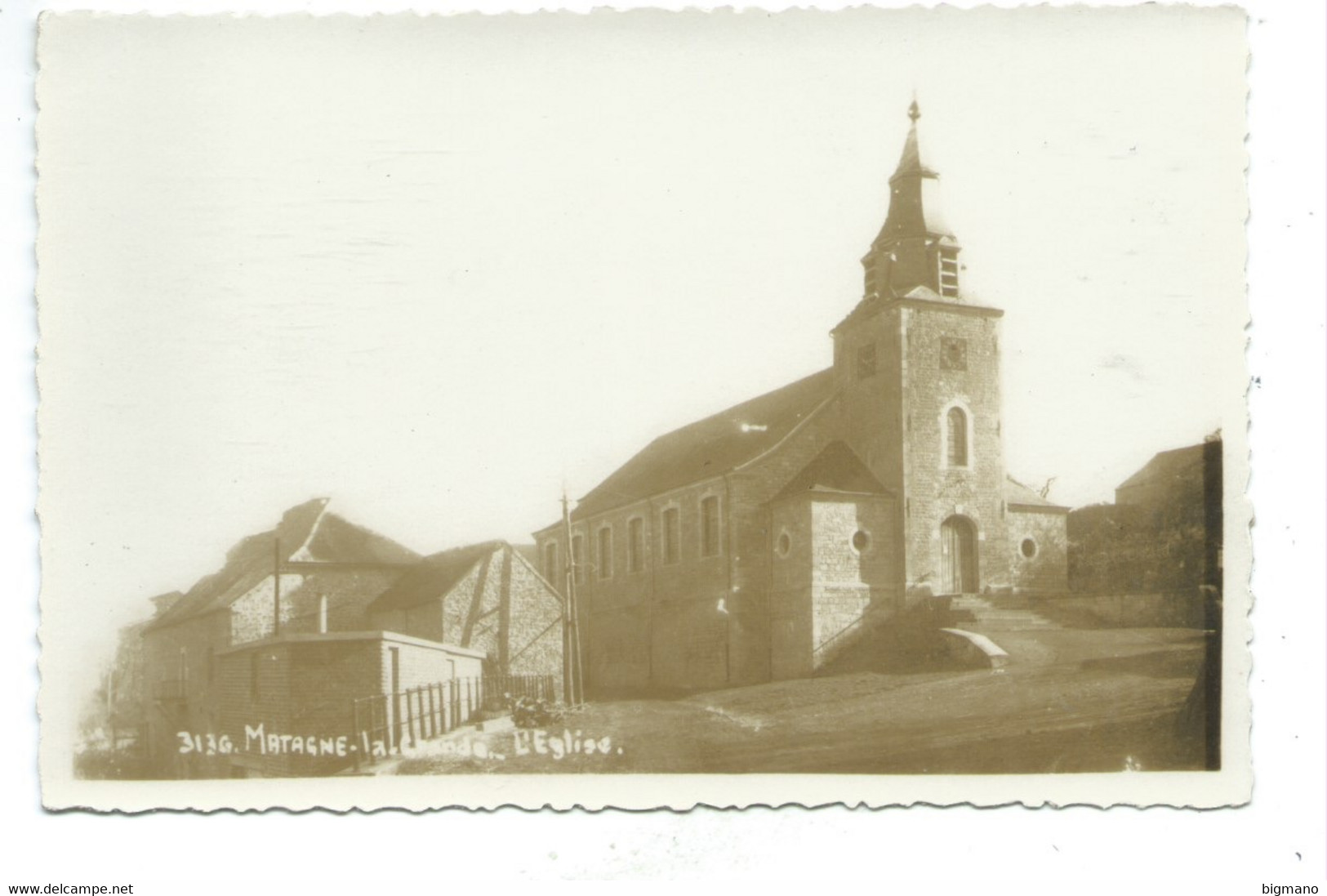 Matagne La Grande Eglise Carte Mosa épreuve ??? ( Dos Vierge ) - Doische