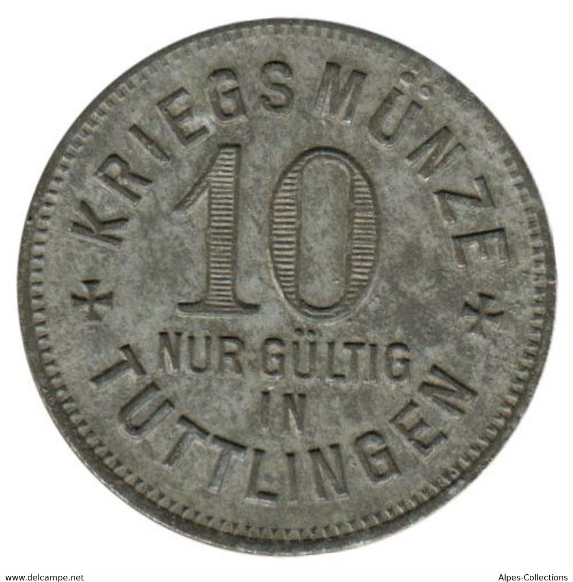 ALLEMAGNE - TUTTLINGEN - 10.1 - Monnaie De Nécessité - 10 Pfennig 1917 - Monétaires/De Nécessité