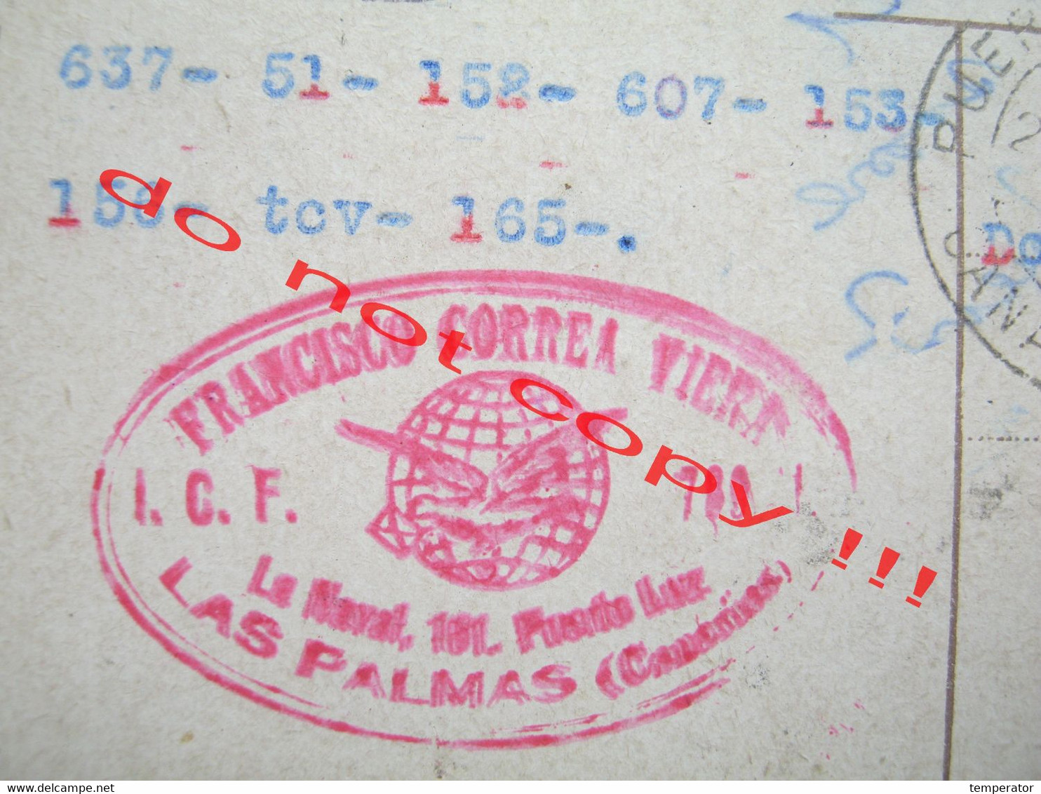 Spain / Tipos Canarios - Las Palmas SEAL ! ( 1929 ) Recipient: Stamps Dealer From Kovin, Serbia - La Palma