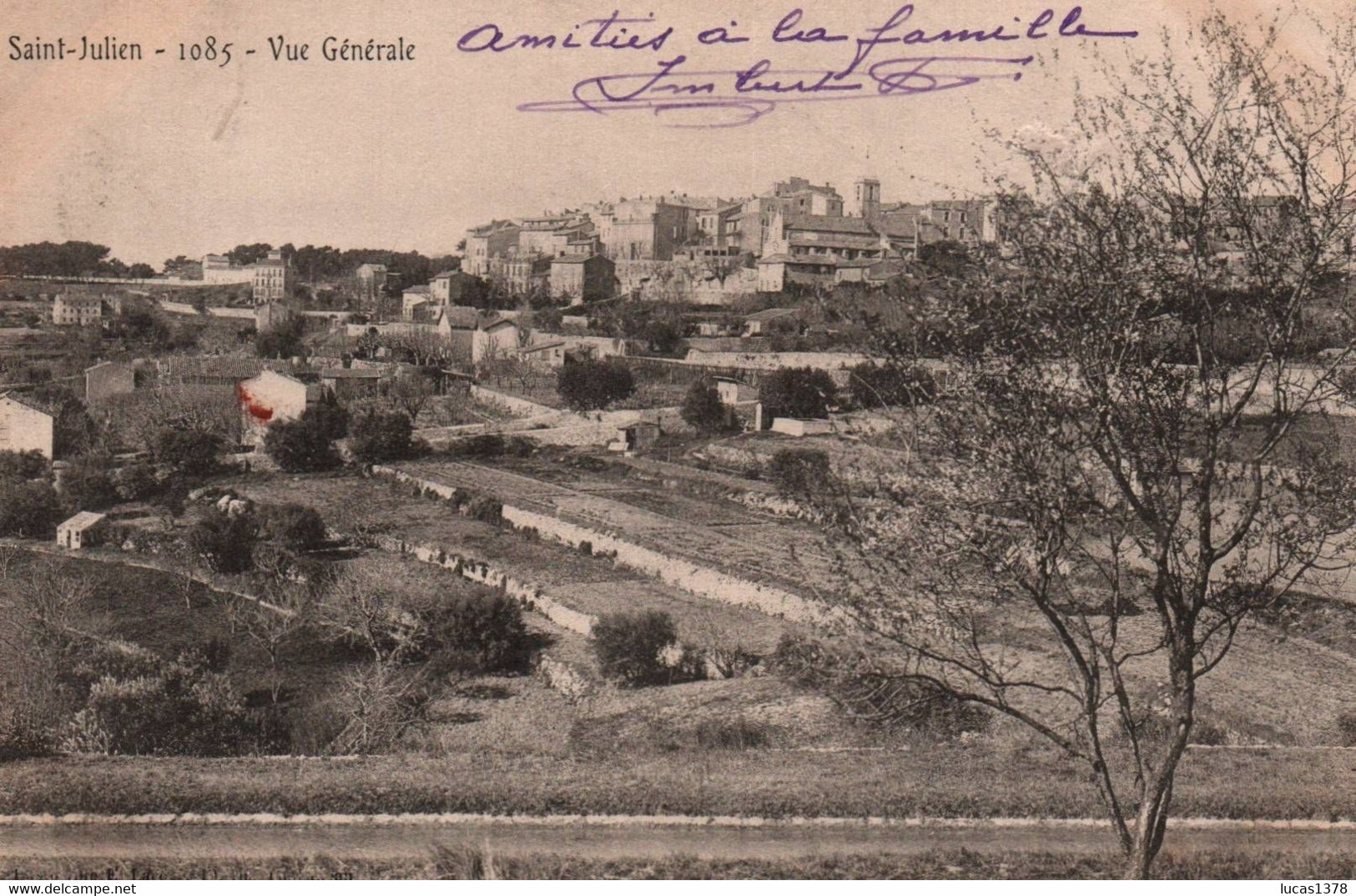 13 / MARSEILLE / SAINT JULIEN / VUE GENERALE / LACOUR PRECURSEUR 1085 - Saint Barnabé, Saint Julien, Montolivet