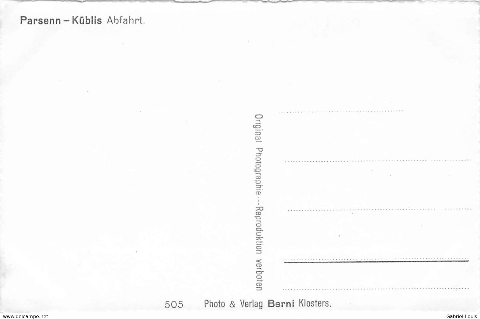 Parsenn Abfahrt Küblis - Küblis