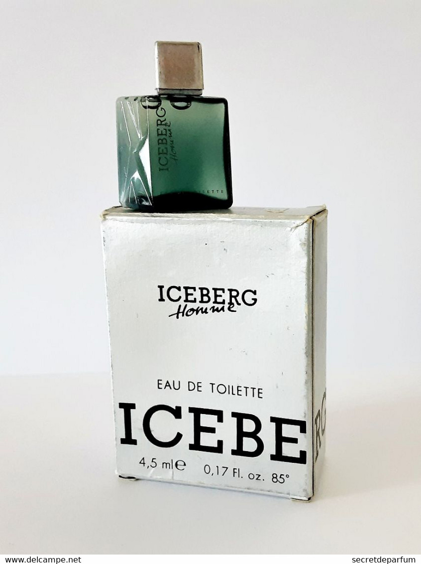 Miniatures De Parfum    ICEBERG HOMME    EDT   4.5  Ml  + BOITE - Miniatures Hommes (avec Boite)