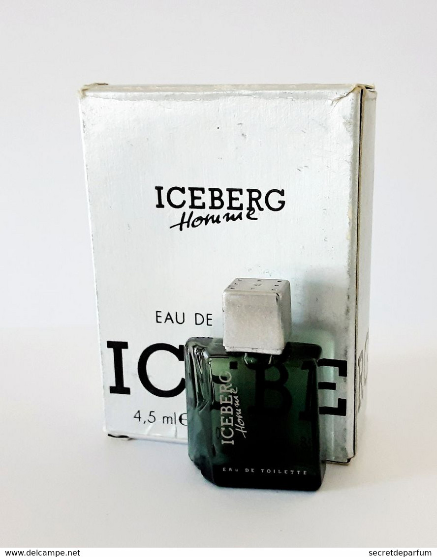 Miniatures De Parfum    ICEBERG HOMME    EDT   4.5  Ml  + BOITE - Miniatures Hommes (avec Boite)