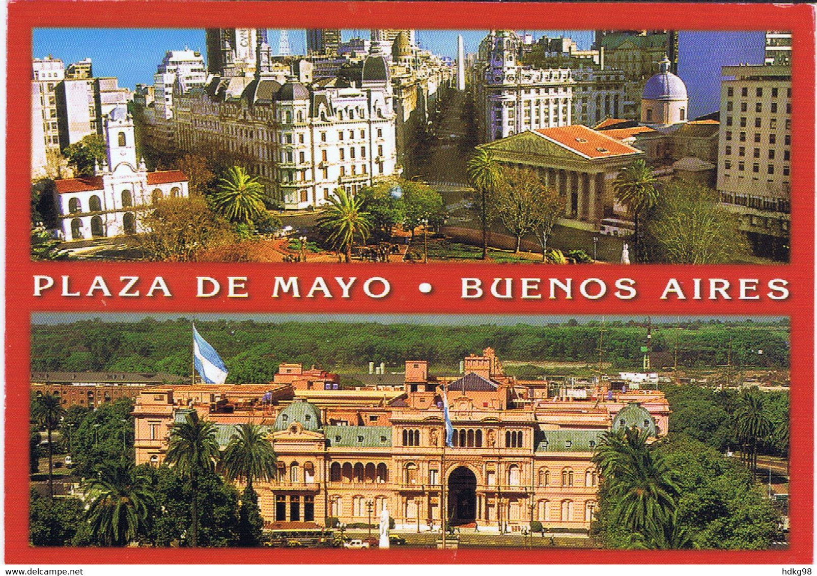 RA+ Argentinien 2000 Mi 2592 2596 2598 Kulturen Auf Postkarte Buenos Aires - Briefe U. Dokumente