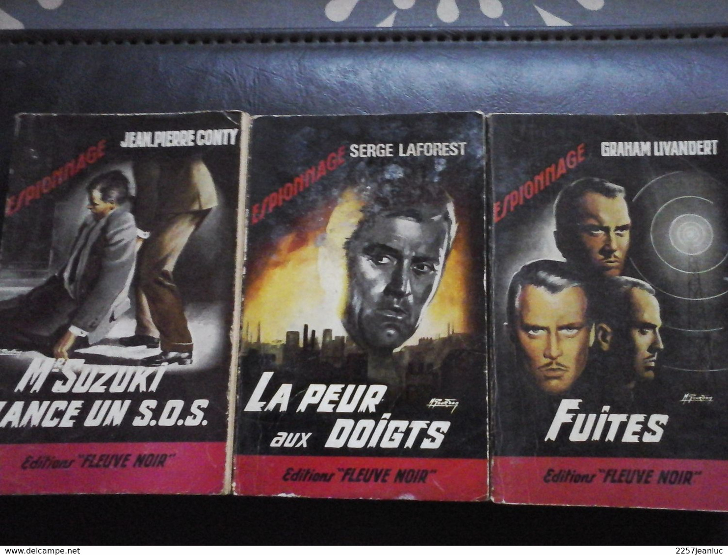 3 Livres Espionnage - Editions Fleuve Noir  N: 301 .303 503 La Peur Aux Doigts Fuites Mr Suzuki Lance Un S.O.S - Fleuve Noir