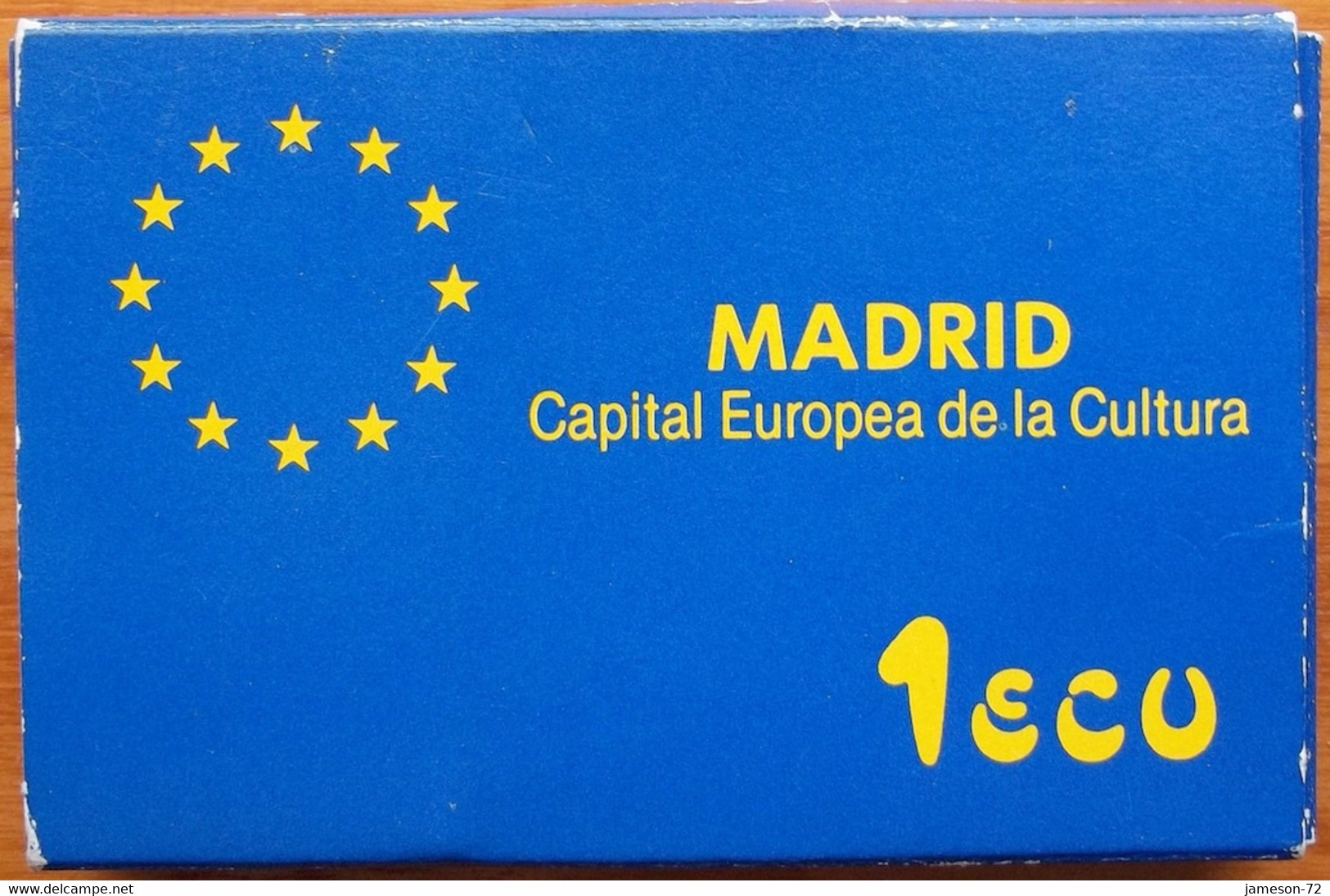 SPAIN - Silver Ecu 1992 "Madrid European Culture Capital" X# M8  Edelweiss Coins - Ongebruikte Sets & Proefsets