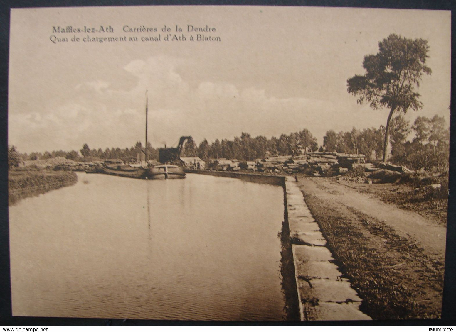 CP. 4187. Maffles-lez-Ath. Carrières De La Dendre. Quai De Chargement Au Canal D'Ath à Blaton - Ath