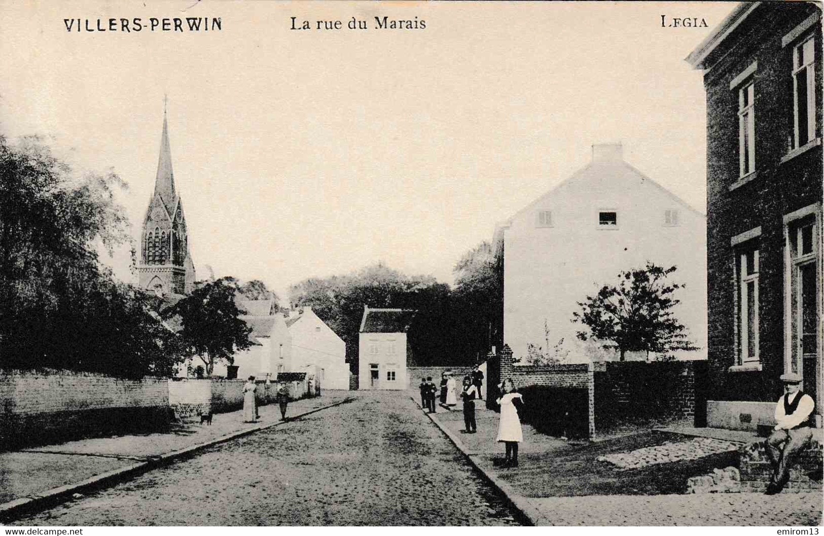 Villers Perwin La Rue Du Marais édit Legia Animation - Sonstige & Ohne Zuordnung