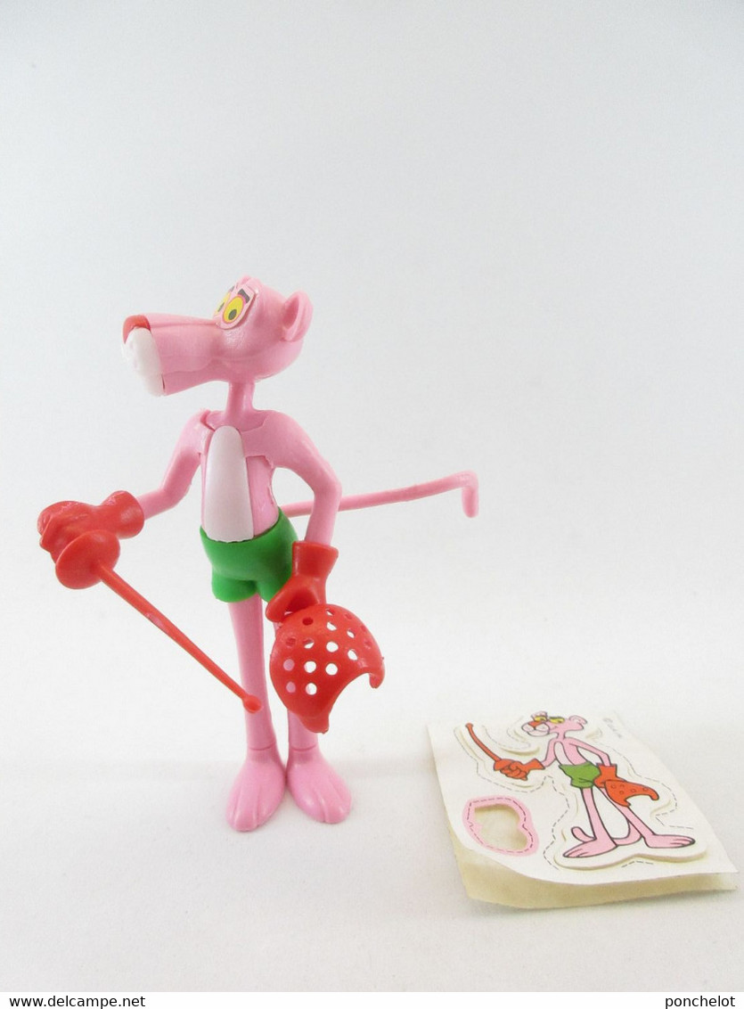 KINDER EU 1989 PINK PANTHER Panthère Rose Escrimeur Et Tous Ses Autocollants - Dibujos Animados