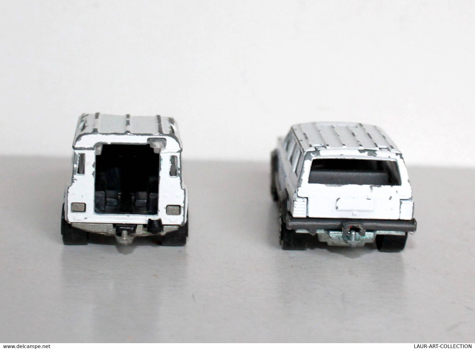 LOT 2 MAJORETTE - POLICE LAND ROVER N°266 + 911 SHERIFF JEEP CHEROKEE N°224 1/60 ANCIENNE MINIATURE        (030122.4) - Majorette