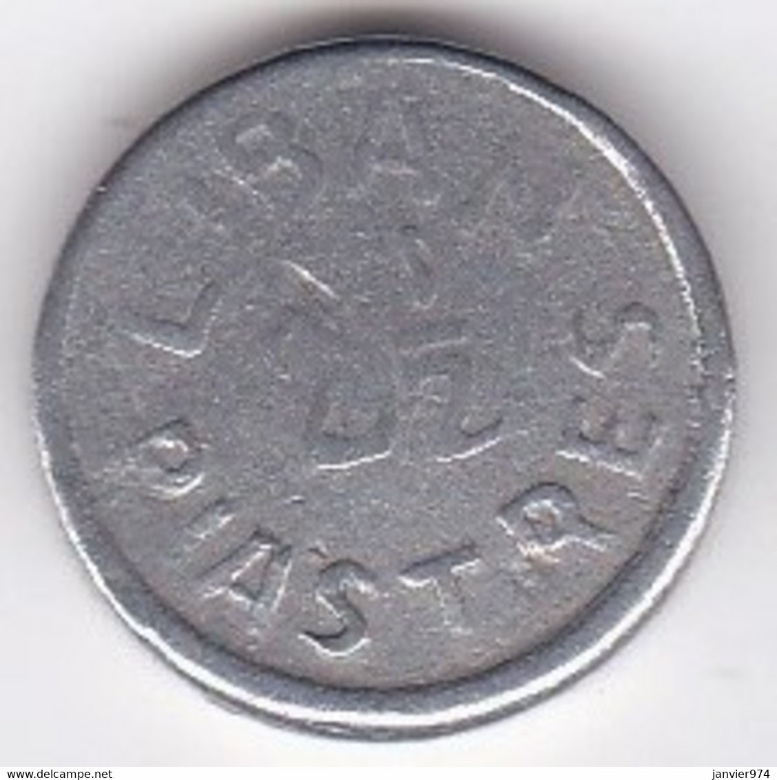 Liban . 2 ½ Piastres ND (1942-1945) Emission Local. En Aluminium , Lec # 48 - Lebanon