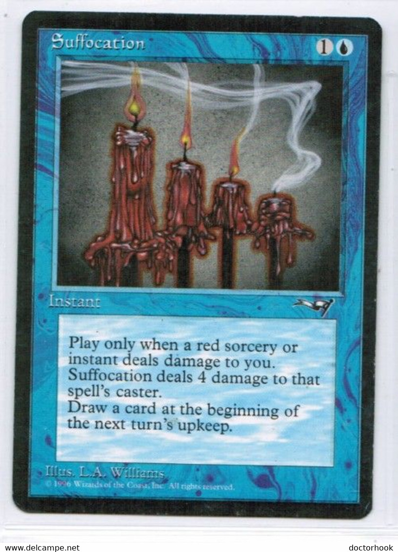 MAGIC The GATHERING  "Suffocation"---ALLIANCES (MTG--144-4) - Altri & Non Classificati