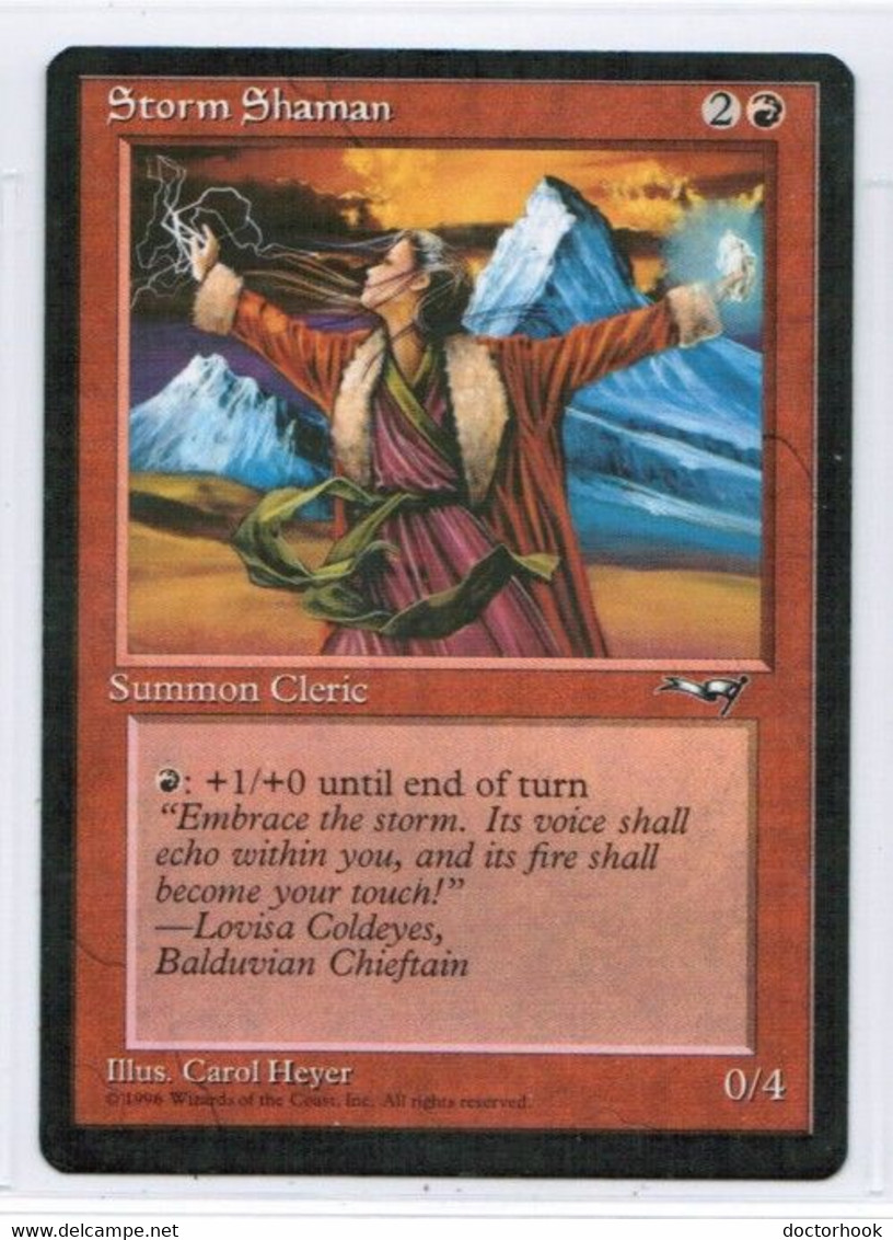 MAGIC The GATHERING  "Storm Shaman (1)"---ALLIANCES (MTG--144-8) - Andere & Zonder Classificatie