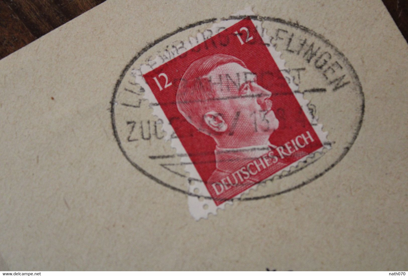 LUXEMBOURG 1942 ZUG 2142 Bahnpost Ulflingen Cover Troisvierges Luxemburg - Occupazione 1938 – 45