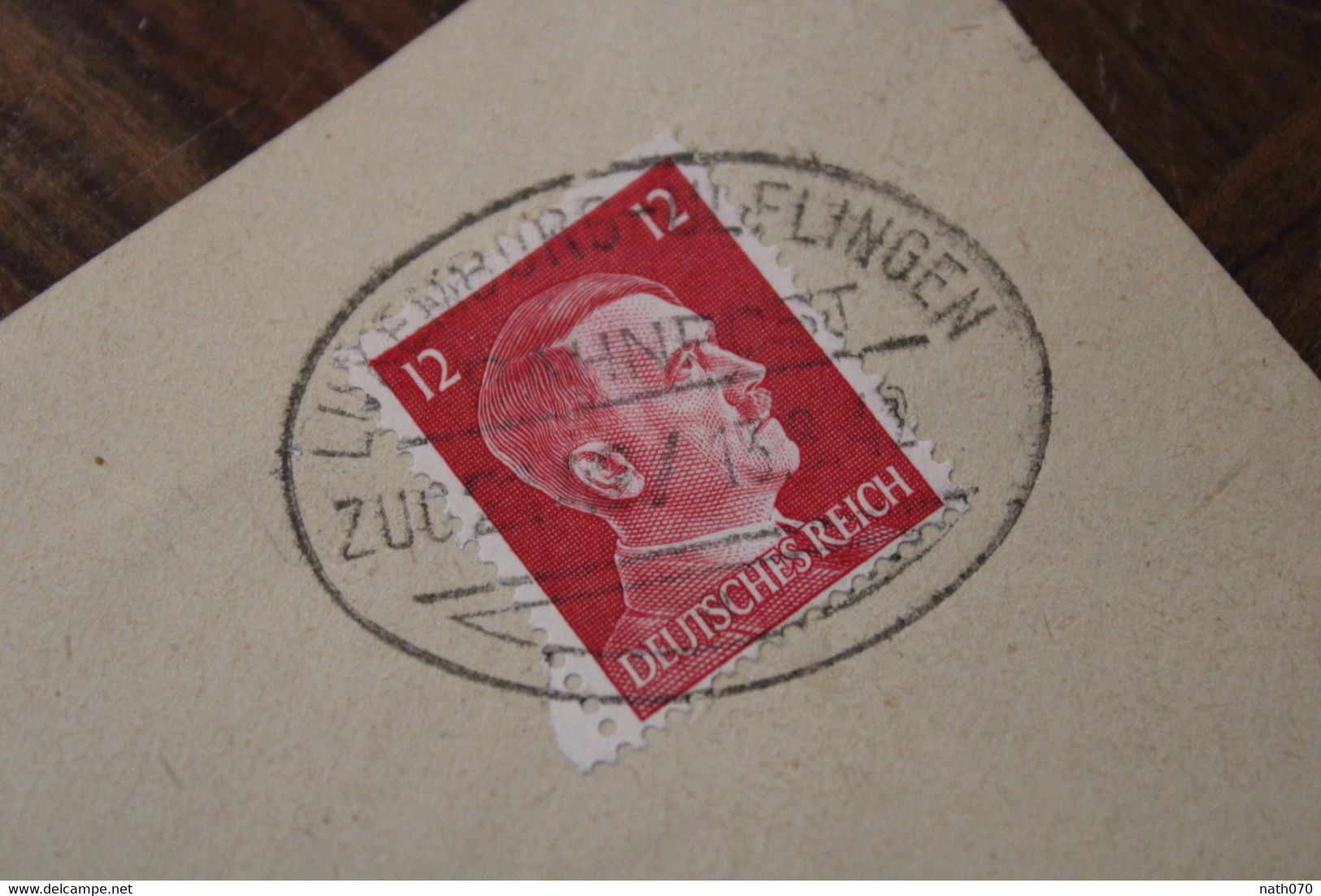 LUXEMBOURG 1942 ZUG 2142 Bahnpost Ulflingen Cover Troisvierges Luxemburg - Occupazione 1938 – 45