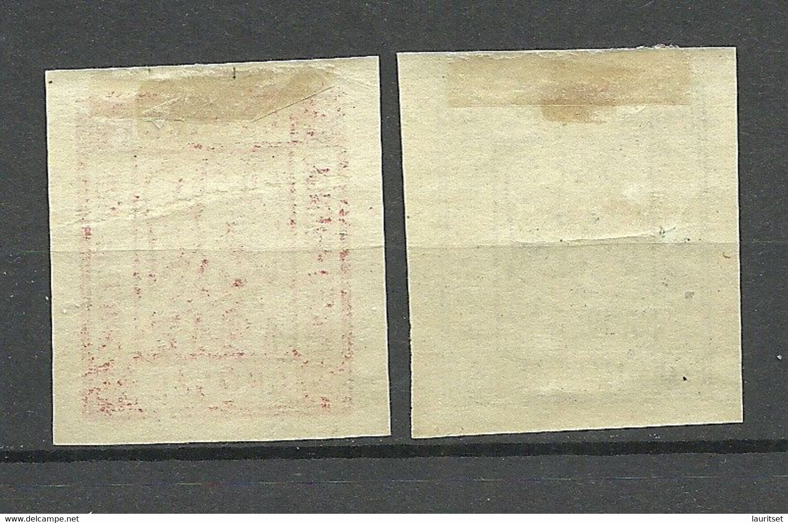 FAUX Poland 1917 Local Post Przedborz Michel 1 - 2 B * Fälschungen Forgeries - Unused Stamps