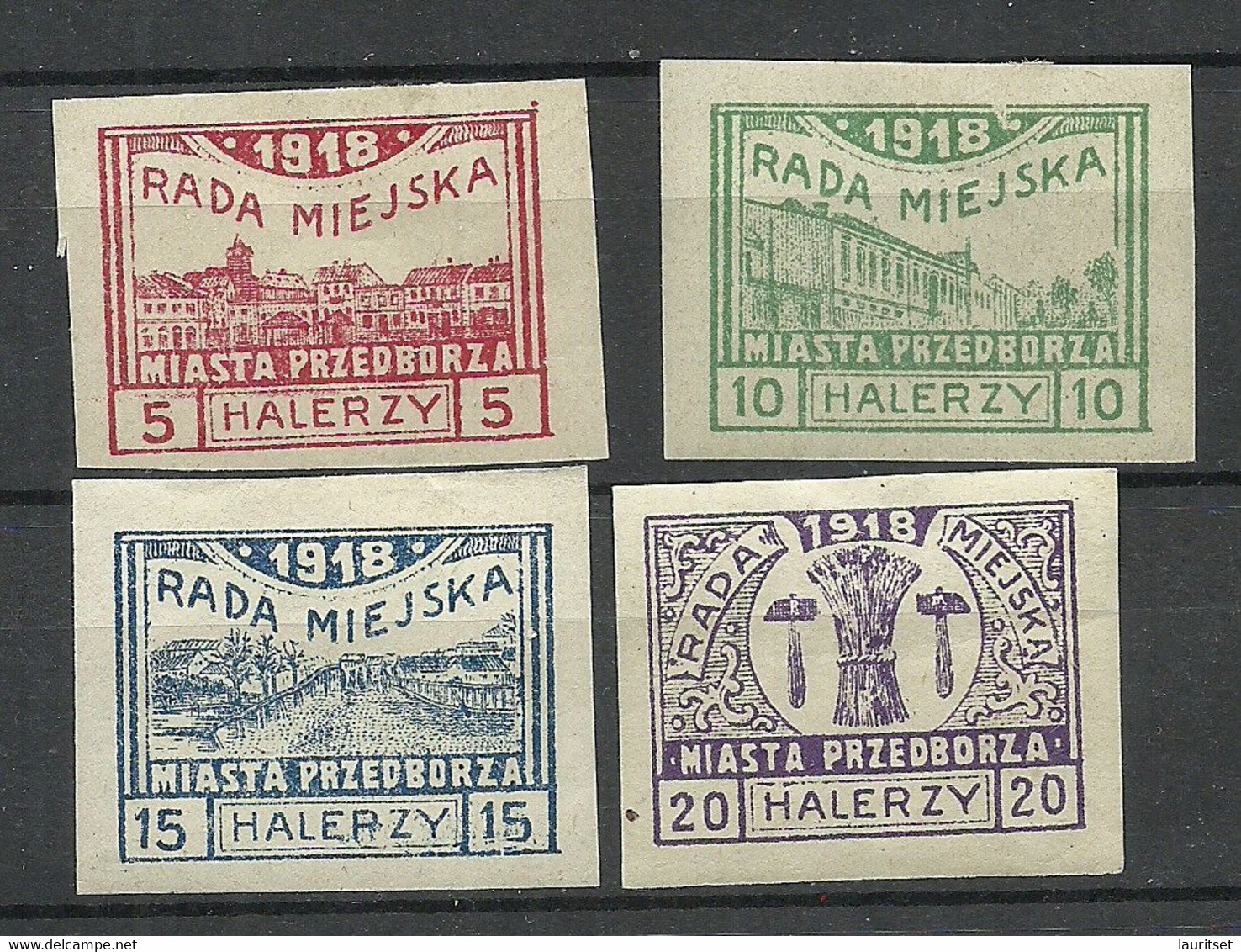 Poland Polen 1918 Przedborz Michel 15 - 18 C * - Neufs