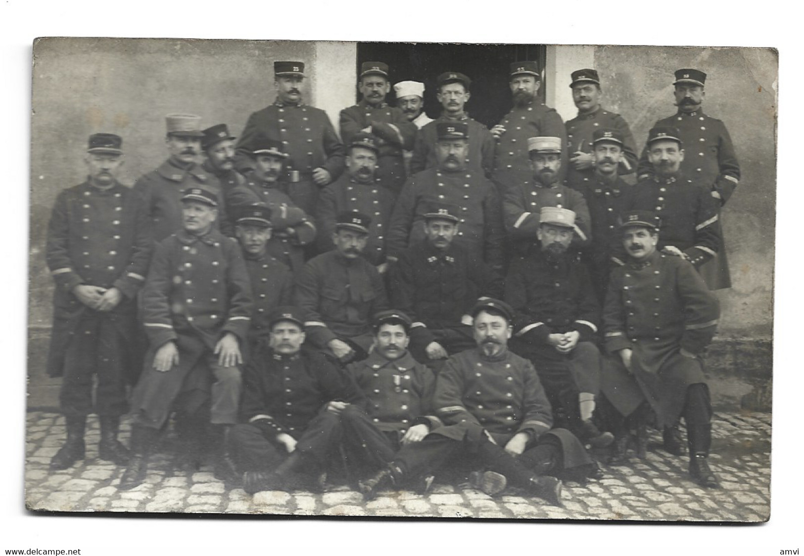 22-1 - 291 Carte Photo Groupe Militaire - Personnages