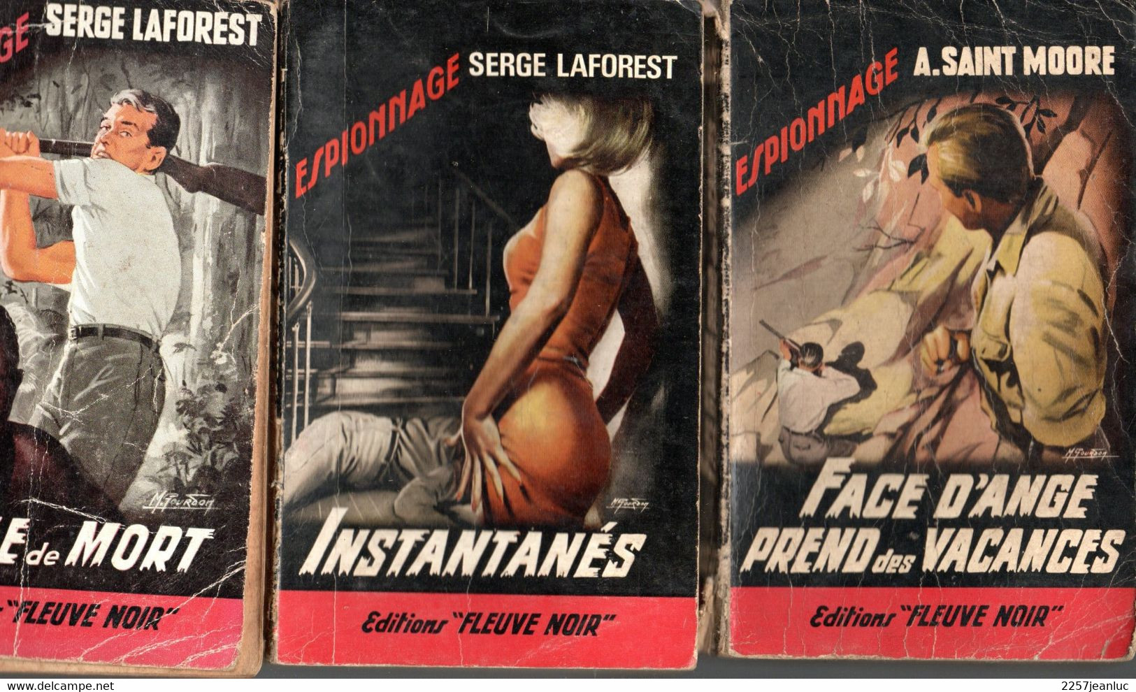 3 Livres Espionnage - Editions Fleuve Noir N: 198 .407 456 - Face D'ange Instantanés Cercle De Mort - Fleuve Noir