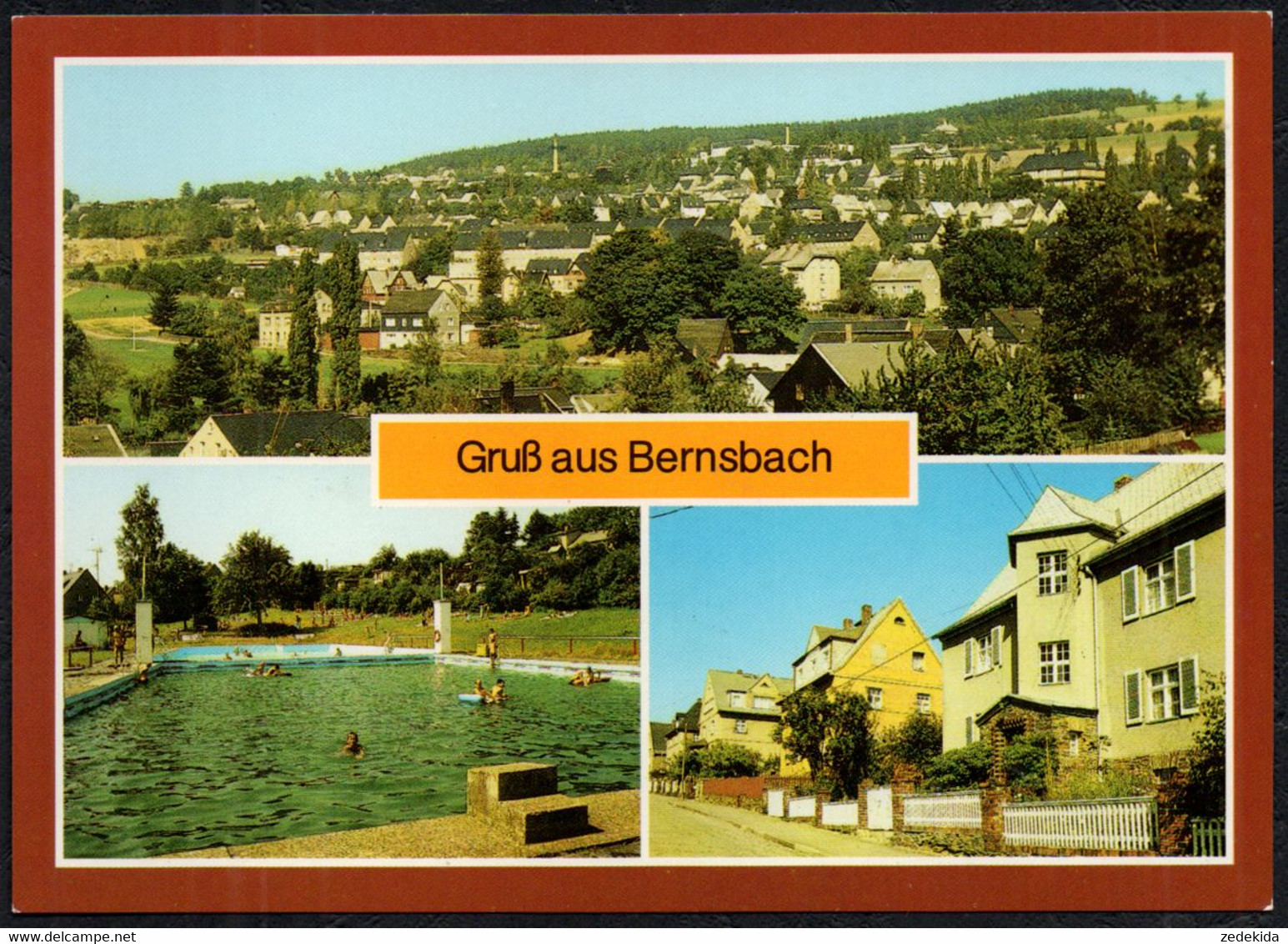 F5723 - TOP Bernsbach Freibad - Verlag Bild Und Heimat Reichenbach - Bernsbach