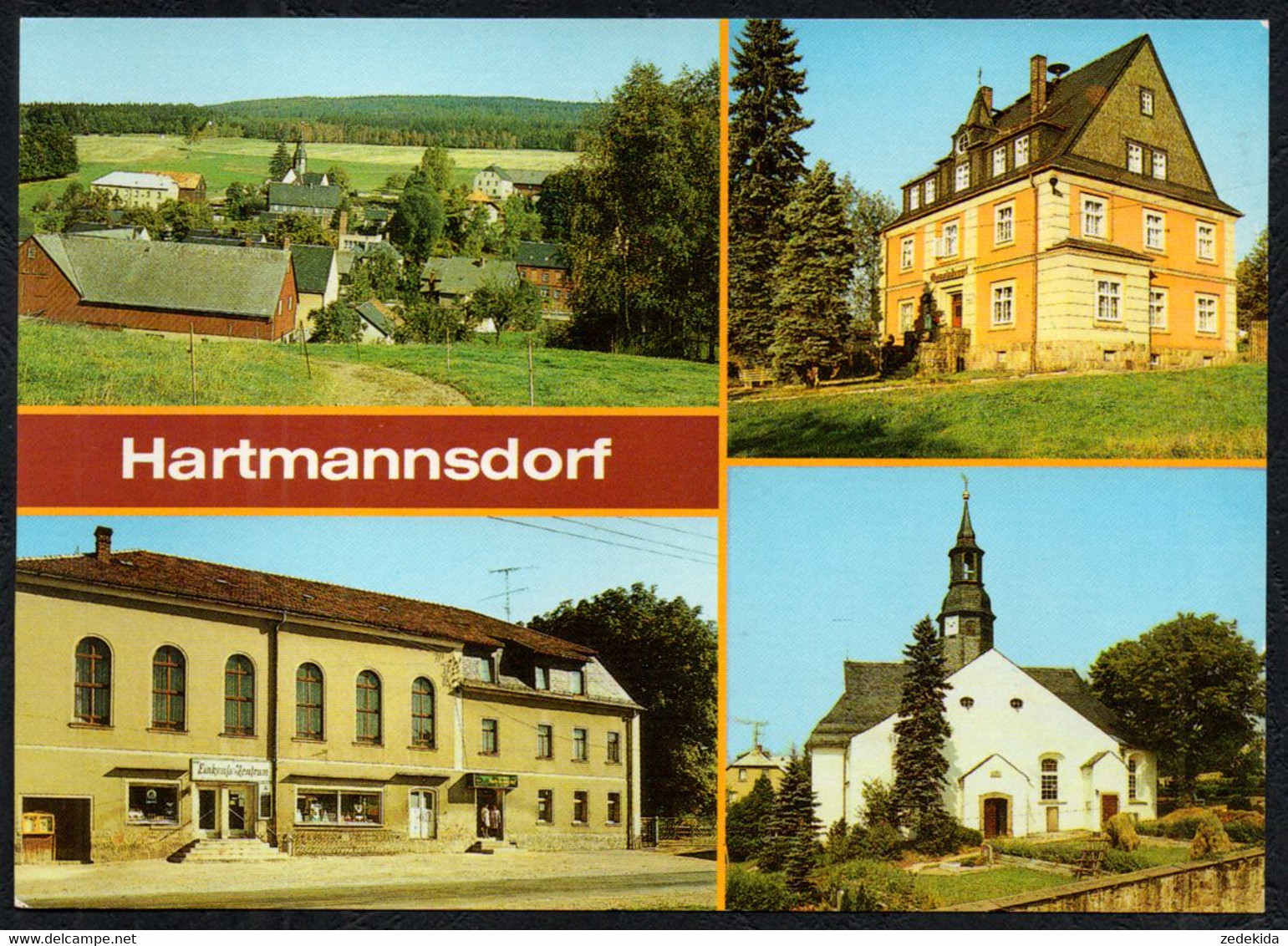 F5725 - TOP Hartmannsdorf Gaststätte Sächsischer Hof - Verlag Bild Und Heimat Reichenbach - Hartmannsdorf