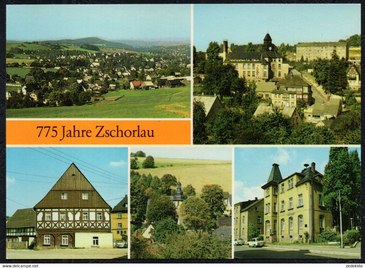 F5726 - TOP Zschorlau Jubiläumskarte - Verlag Bild Und Heimat Reichenbach - Zschorlau