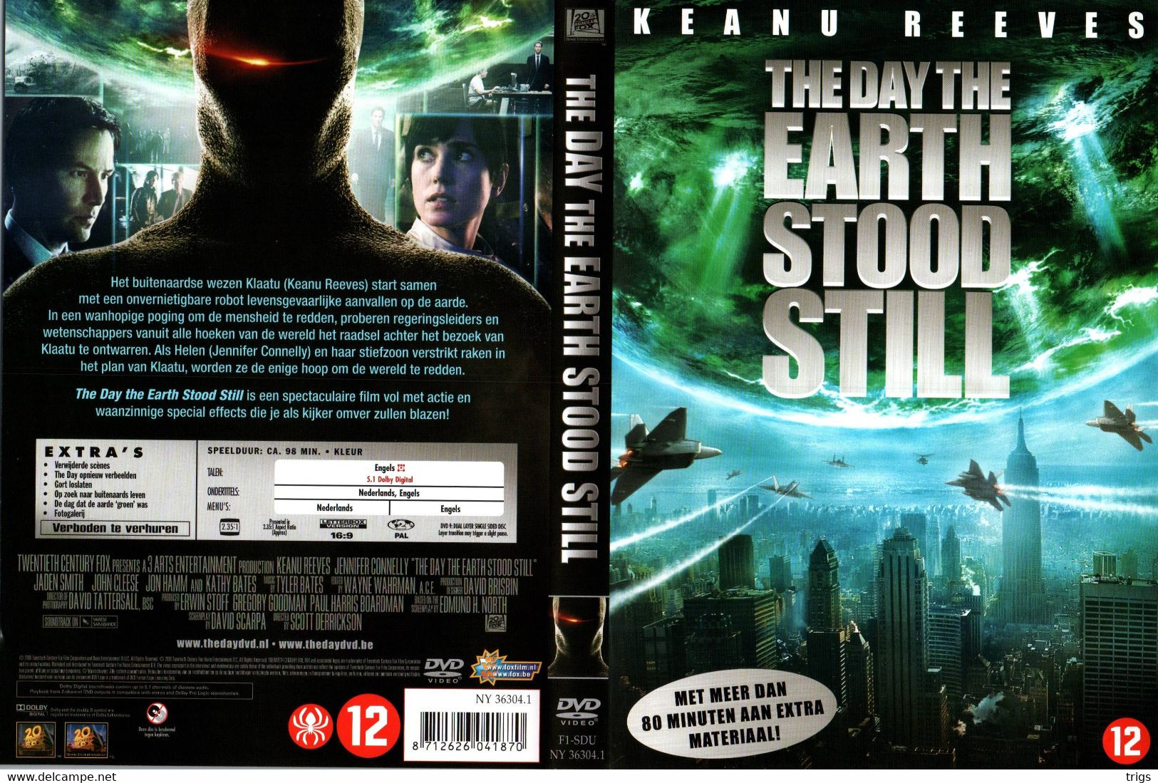 DVD - The Day The Earth Stood Still - Ciencia Ficción Y Fantasía
