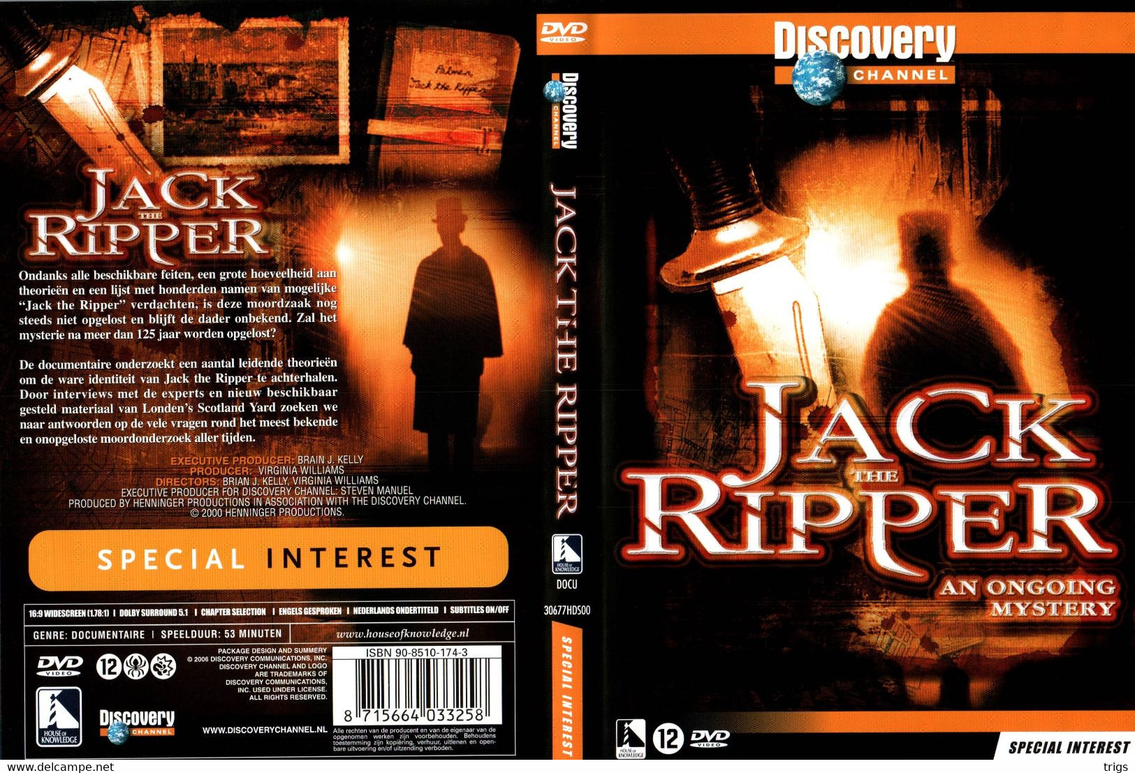 DVD - Jack The Ripper: An Ongoing Mystery - Dokumentarfilme