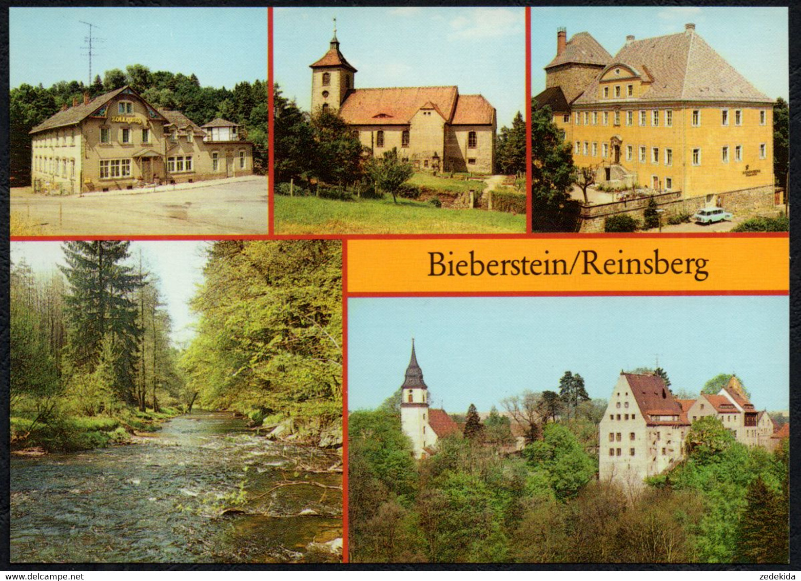 F5751 - TOP Bieberstein Reinsberg Betriebsferienheim Zollhaus Jugendherberge - Verlag Bild Und Heimat Reichenbach - Reinsberg (Sachsen)