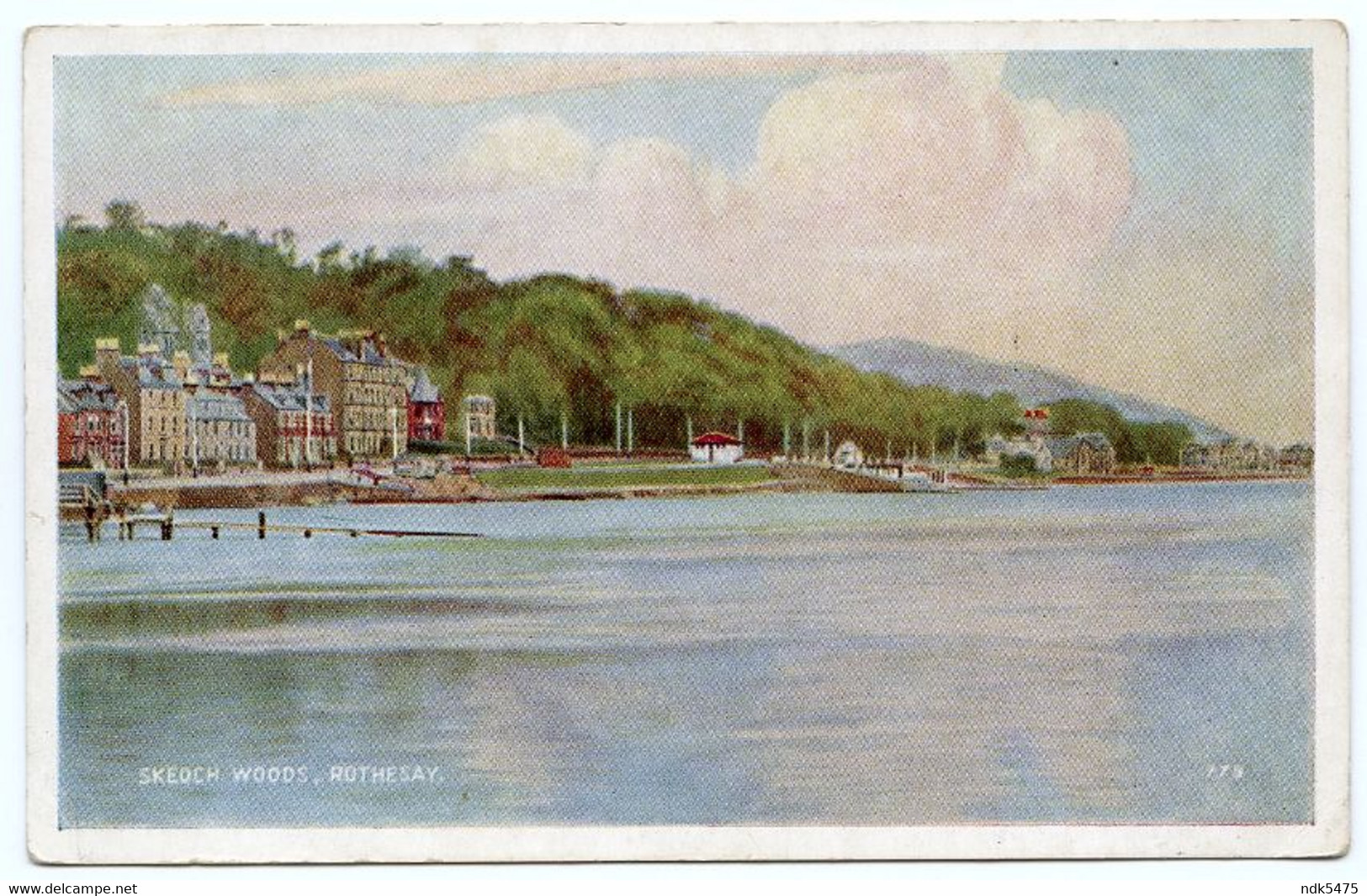 ISLE OF BUTE : ROTHESAY - SKEOCH WOODS (FROM THE BAY) - Bute