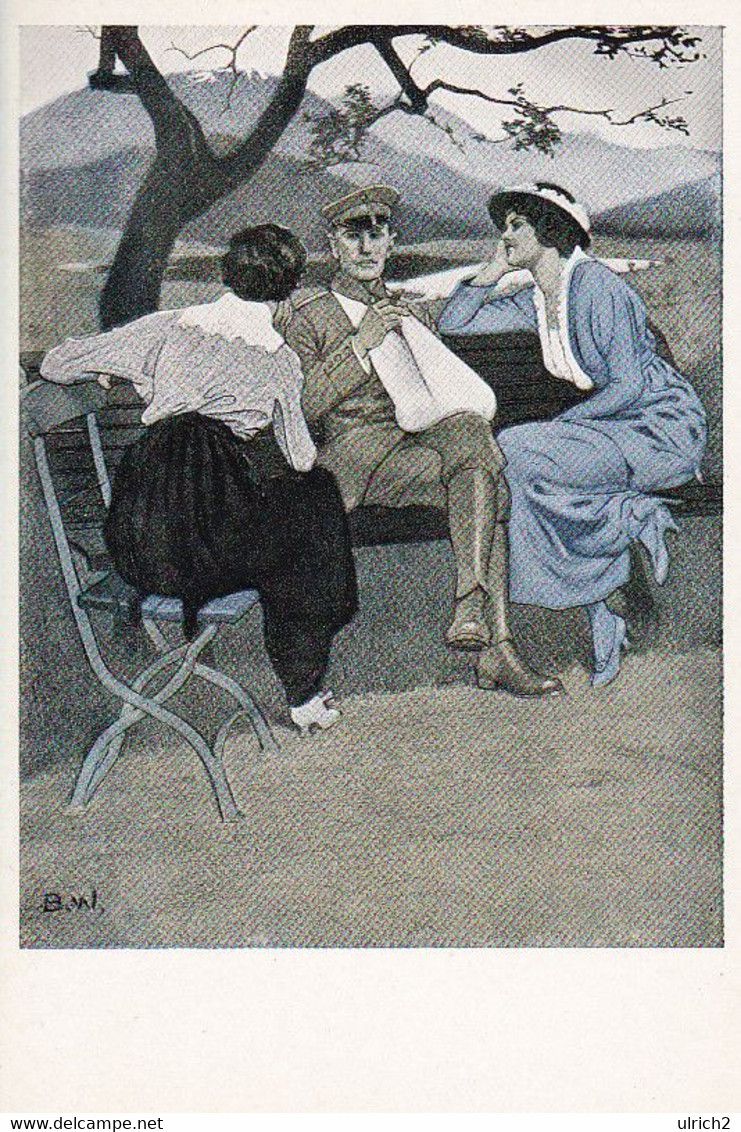 AK Daheim - Künstlerkarte Wennerberg - Kriegspostkarte - Patriotika - Ca. 1915 (59343) - Wennerberg, B.