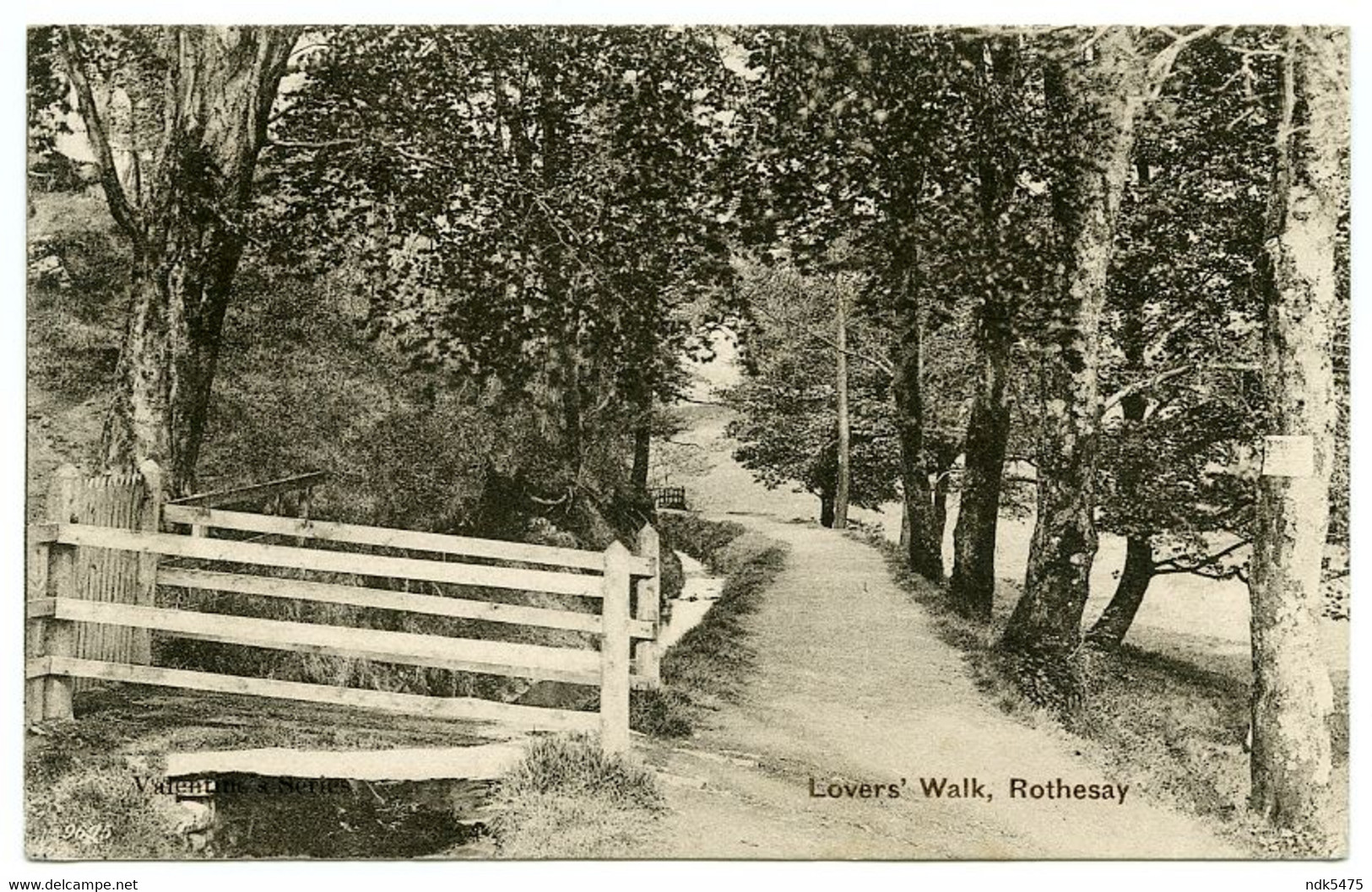 ISLE OF BUTE : ROTHESAY - LOVERS' WALK / ADDRESS - GREENOCK, WAVERLY HOTEL (McNEIL) - Bute