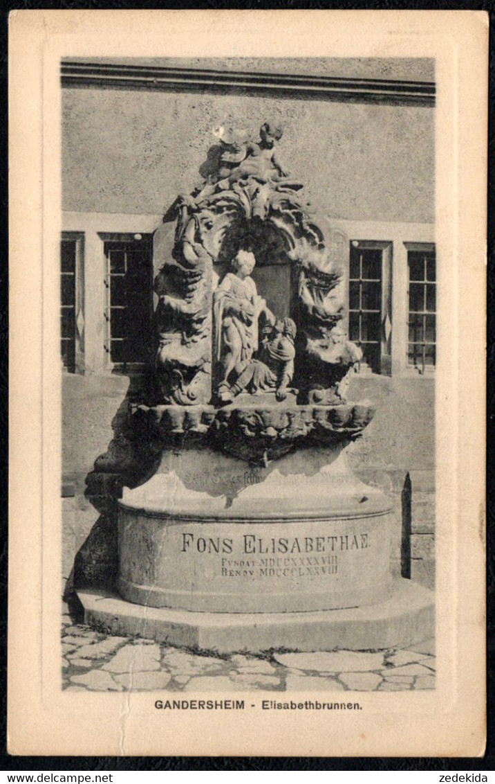 C6512 - Bad Gandersheim Elisabethbrunnen Brunnen - Verlag H. Drucklieb - Northeim