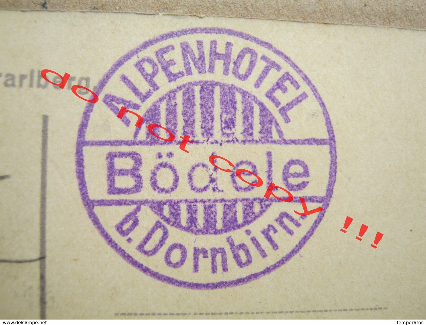 Austria / Alpenhotel Bödele 1140 M. U. M. Bei Dornbirn. Die Hotel-Anlagen - Hotel Stamp ! - Dornbirn