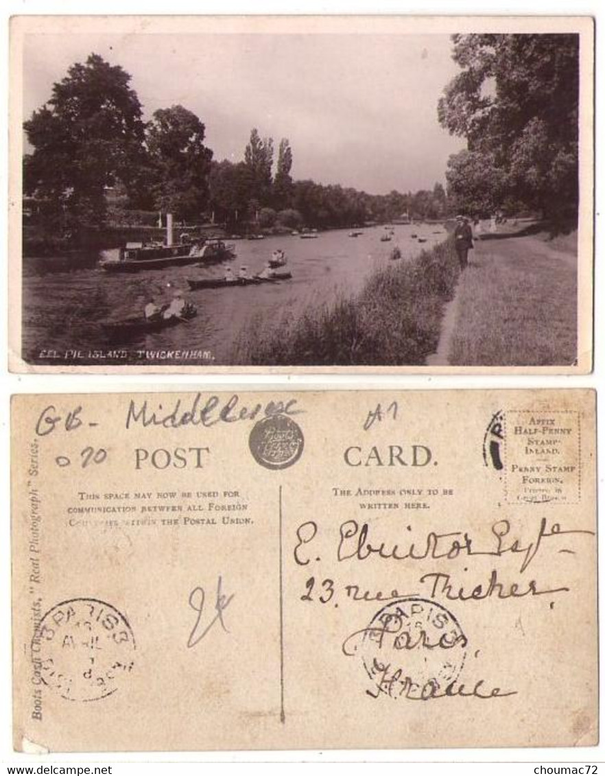 (Royaume-Uni) Angleterre Middlesex 020, Twickenham, Eel Pie Island - Middlesex