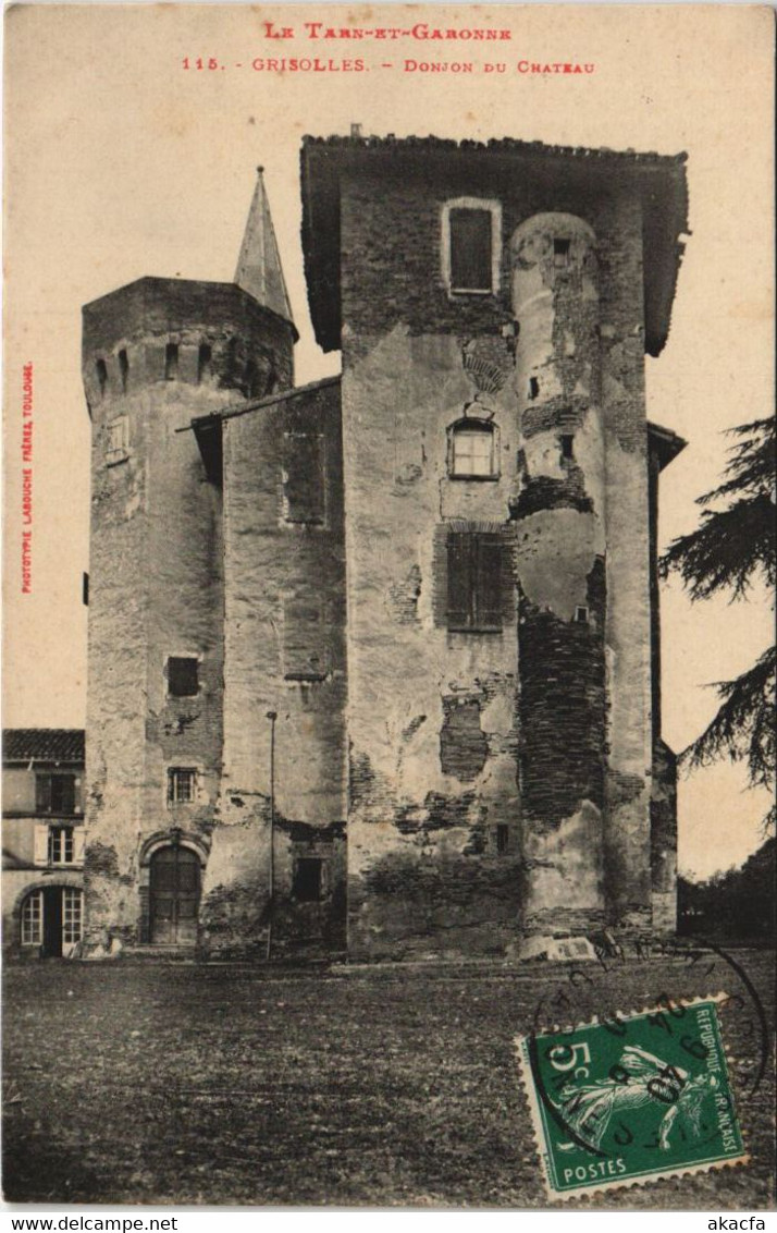 CPA GRISOLLES Le Chateau Donjon (979236) - Grisolles
