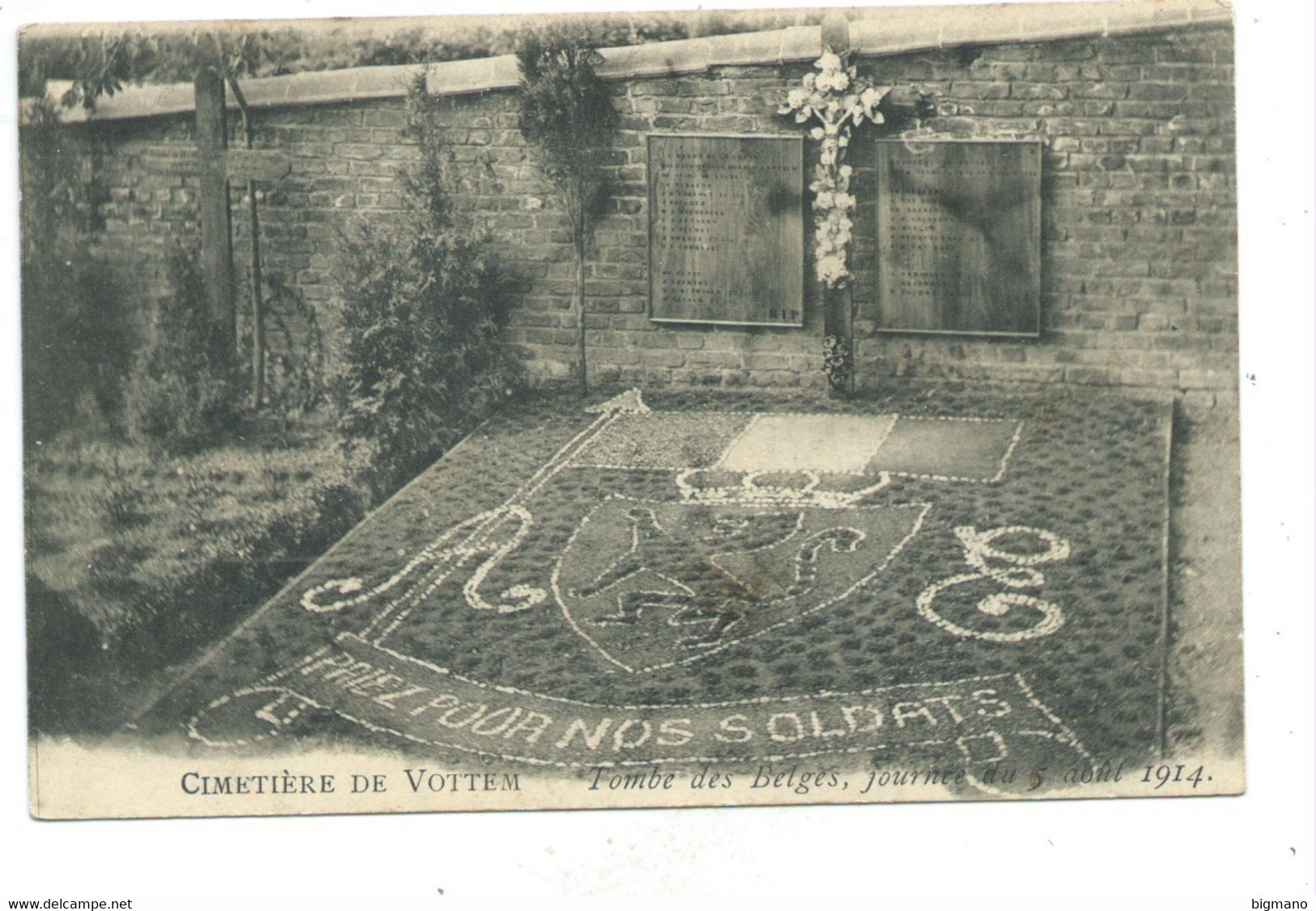 Vottem Cimetière Tombe Des Belges 1914 - Herstal