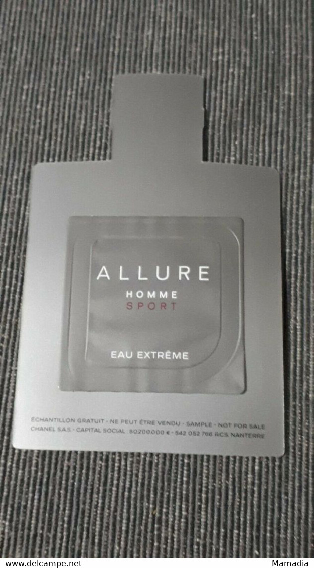 CARTE PARFUM HOMME ALLURE SPORT CHANEL POUR COLLECTION - Modern (from 1961)