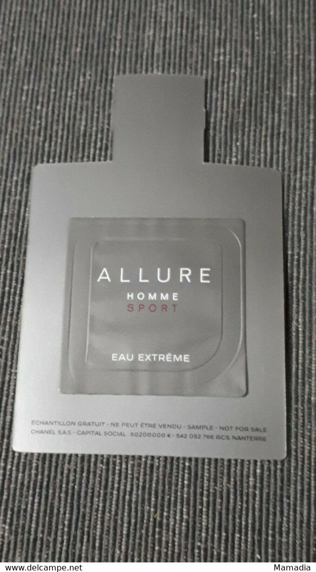 CARTE PARFUM HOMME ALLURE SPORT CHANEL POUR COLLECTION - Modern (ab 1961)